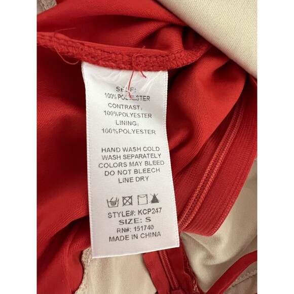 Kimcine Red Lace Jumpsuit Size S Wedding Guest Crisscross Back Formal Party Prom - Picture 8 of 16